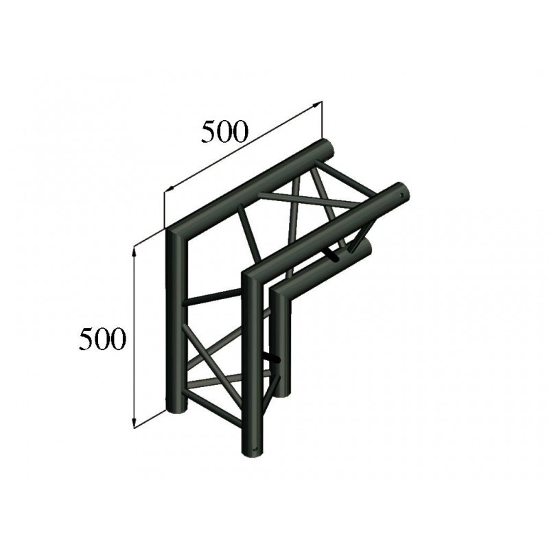 ALUTRUSS TRILOCK S-PAC 25 2-Way-Corner 90\\/ black